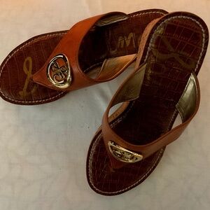 Sam Edelman cork platform wedge sandals